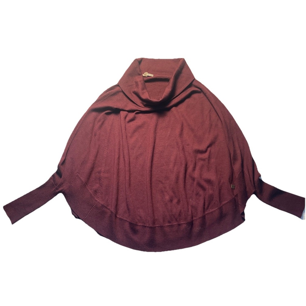 Smartwool Women's Nokoni Merino Wool Cowl Neck sweater S/M Burgundy